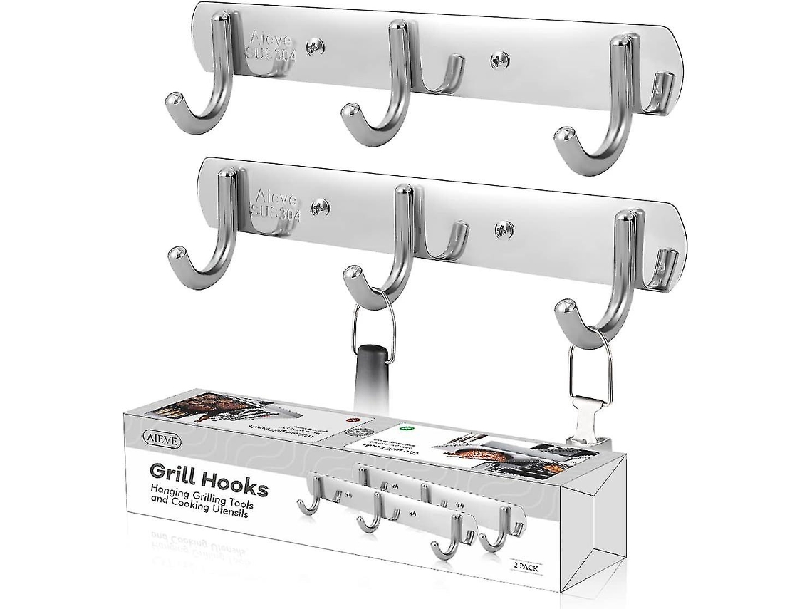 Omni portaplatos de Barbacoa Grillinator Y Colgador de Accesorios para Barbacoa