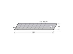 Cuchilla p/cutter 18mm (10und) tajima mod.lcb-50.