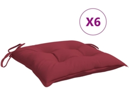 Pallet Cushion, Pallet Cushions Vidaxl Vermelho Tecido (50 X 50 X 7 Cm)