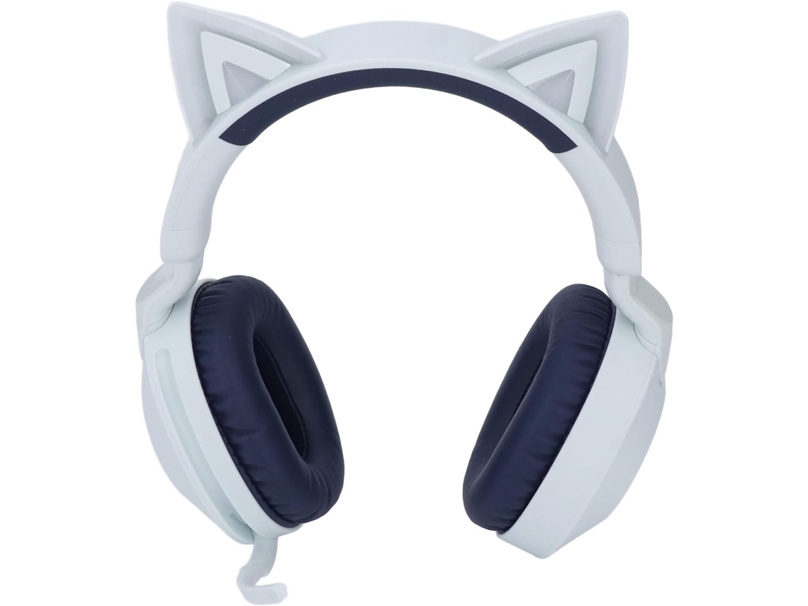 Fones De Ouvido Bluetooth Com Orelhas Gato, Dobráveis, Com Luz Led Rgb, Para Jogos, 35 Horas De Reprodução, Função De