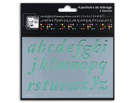 Estênceis Alfabeto Nougatine 21x30 cm Toga