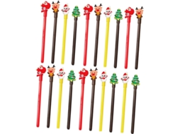 Conjunto De 20 Canetas Em Gel Stobok Com Formatos Natalinos Desenhos