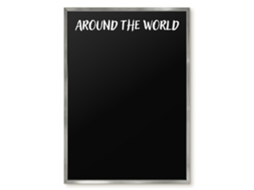 Magnetic Board Around The World For The Living Room Espelharte (50x70 Cm)