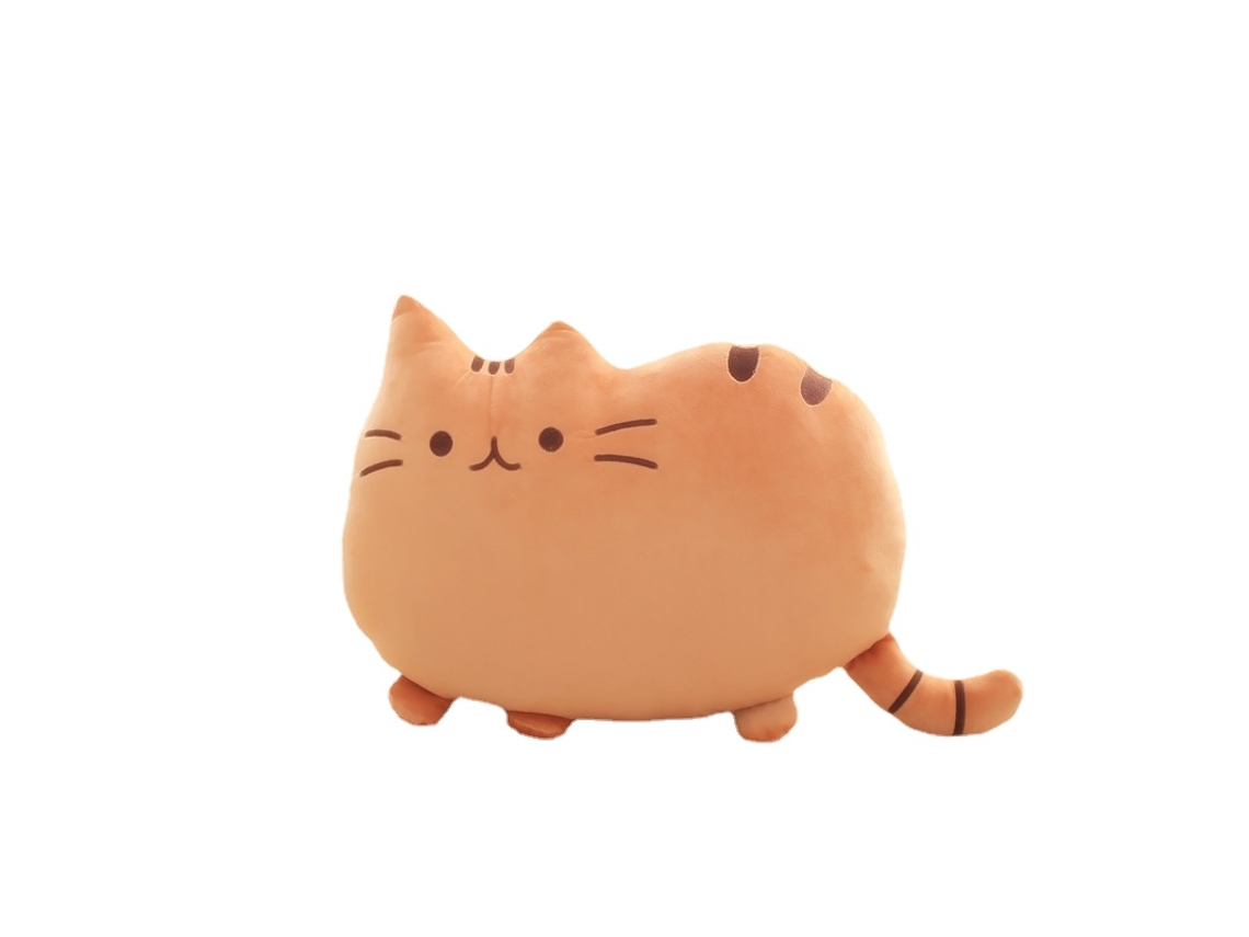 Peluche HXDZFX Gato de Rosto Grande Amarelo 53X36 Cm