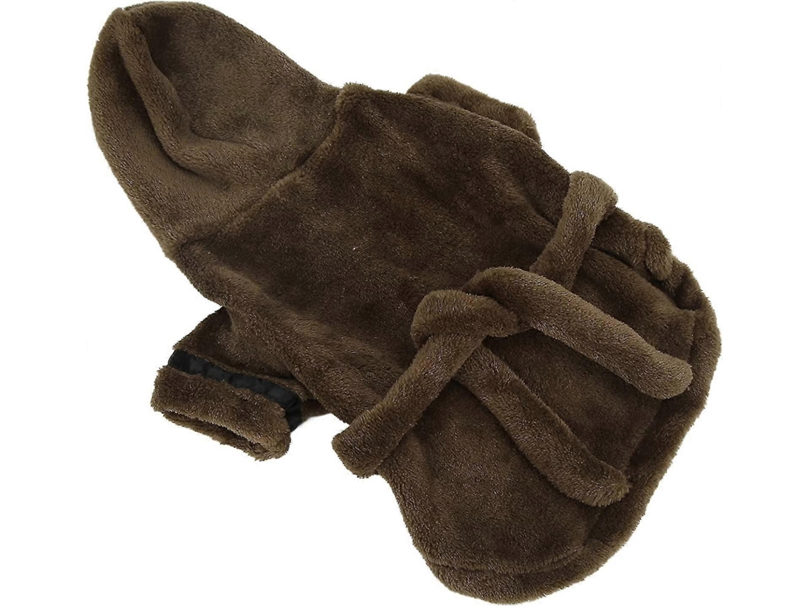 Toalha De Banho Para Ces, Roupo Com Capuz E Cinto Ajustvel Para Manter Os Animais Aquecidos, Ideal Para Filhotes E Crianas Pequenas. Olysi Shop