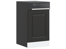 Vidaxl Painel Máquina Lavar Louça Kalmar 45x1,5x57 Cm Preto