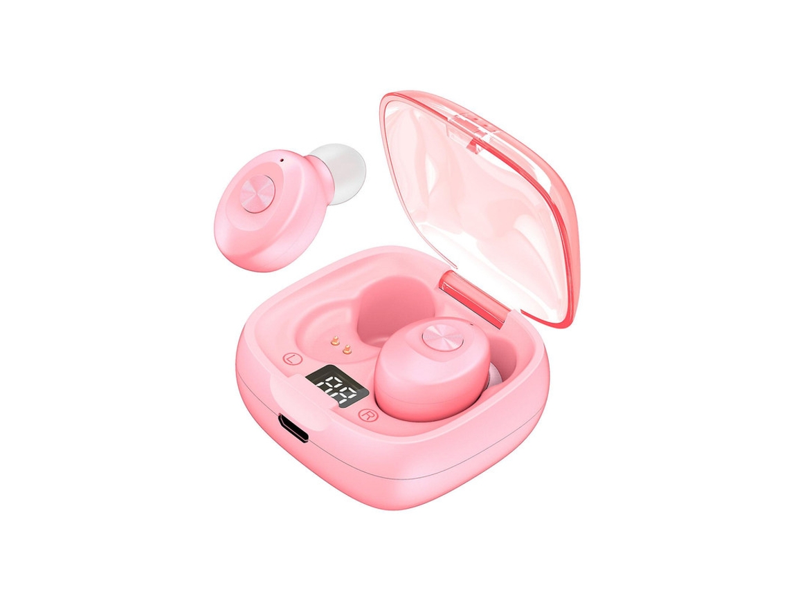 Microfone Tws Esportivo Para Samsung, Xiaomi Yizhood Bluetooth Rosa