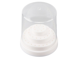 Caja Organizadora Para Brocas De Taladro De Uñas Com 48 Espacios, Portabrocas E Estante De Exposição Branco