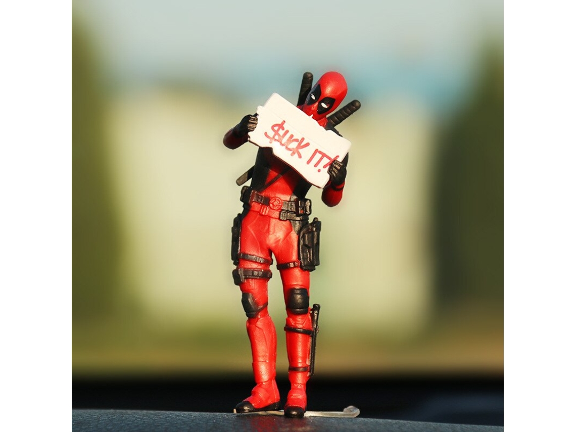 Figura GAATPOT Marvel Avengers Car Interior Decoration Anime Action Deadpool Center Console Rearview Mirror Decoration Model Doll Toys