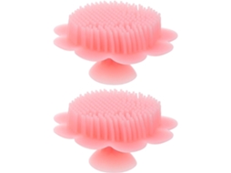 Conjunto De 2 Escovas Banho Silicone Macio Pretyzoom Para Bebês – Massageador Couro Cabeludo Recém Nascidos, Escova
