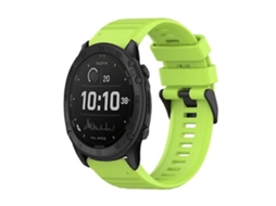 Lurelia Pulseira De Silicone Verde - Limão, Compatível Com Garmin Tactix Delta 26 Mm, Acabamento Moderno