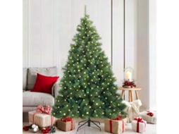 Vidaxl Árvore De Natal Artificial Com 300 Leds Verde 180 Cm Pe E Pvc