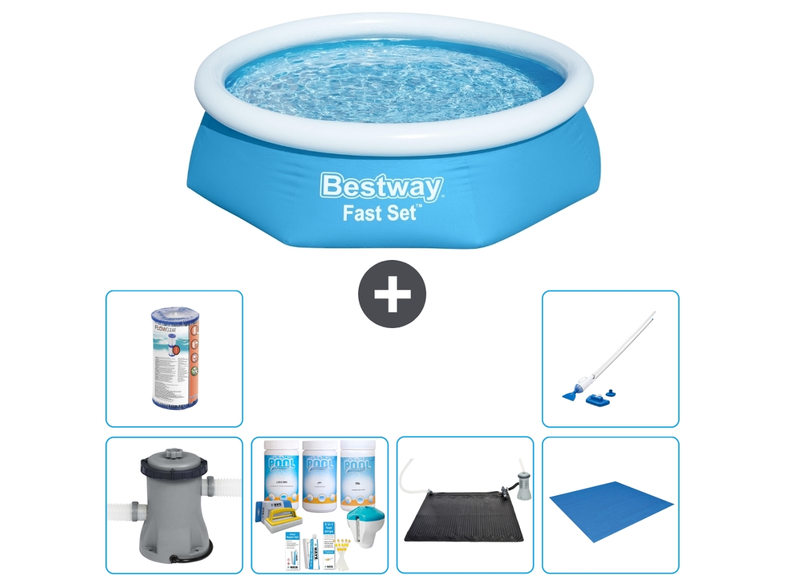 Bestway Piscina Bestway Fast Set Redonda - 244x61 Cm - 7-peças S22004