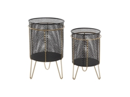 Vasos DKD HOME DECOR (36.00 x 36.00 x 58.00 cm - Metal)