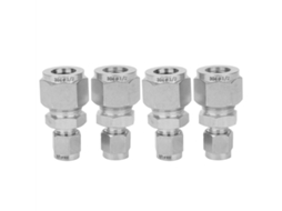 Laxiscreed Adaptador De Tubo De Aço Inoxidável Com Dupla Ferrule Para Conexões Compression De Diversos Diâmetros