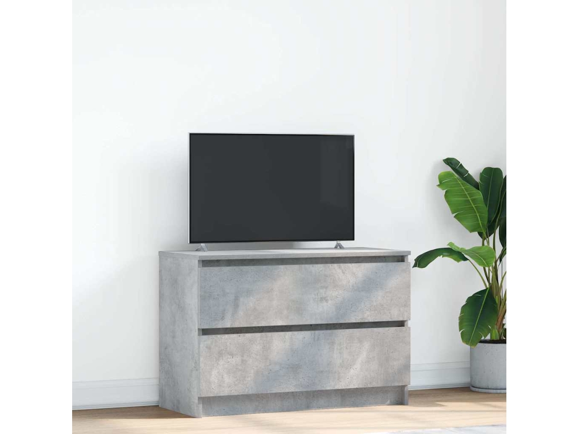 Vidaxl Móvel De Tv 80x35x54 Cm Derivados De Madeira Cinzento Cimento