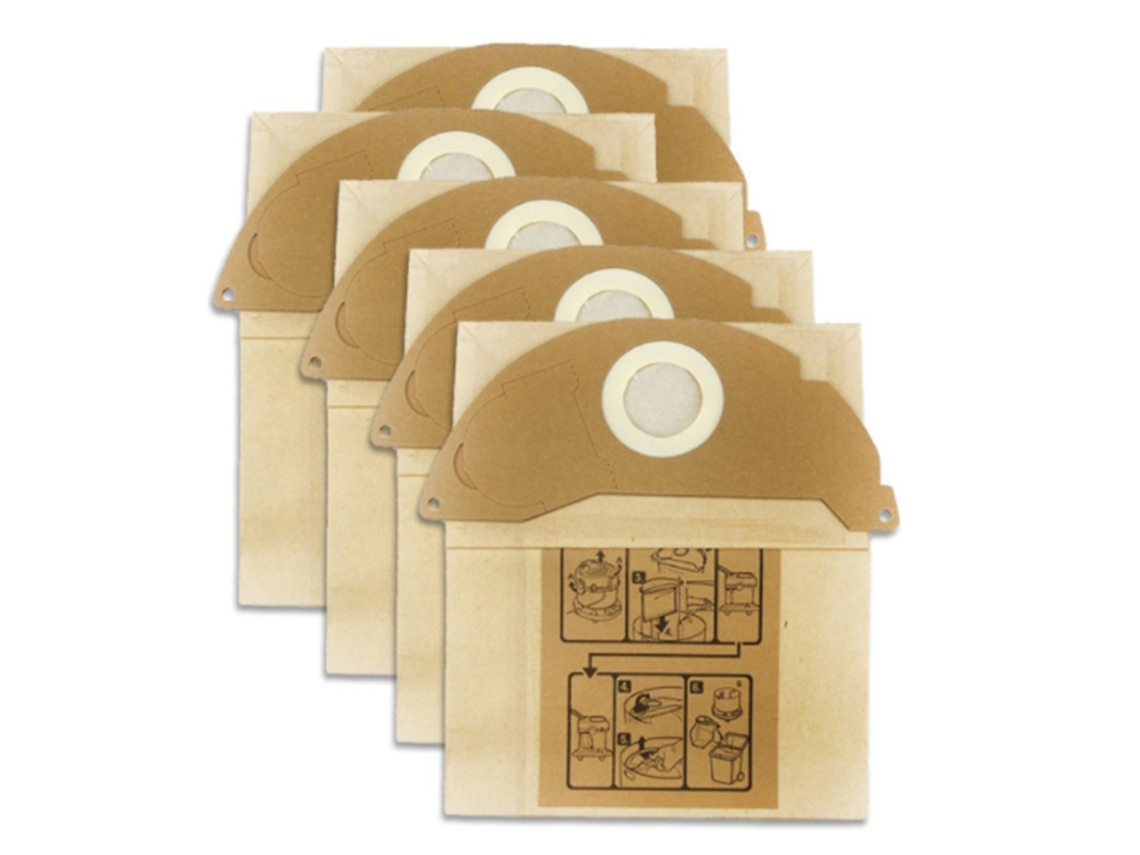 Acessório para Aspiradores KARCHER 5 unpapel sacos lixo wd2250 a2004 a2054 mv2 máquina