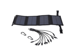 Painel Solar Portátil Dobrável De 10 W, Módulo De Energia Solar Para Viagens E Acampamentos, Preto Olysi Shop