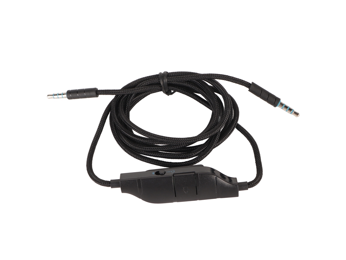 Cabo de áudio de 3,5 mm com microfone e controle de volume para Logitech G633, G933, G935 e G635 | S/MARCA