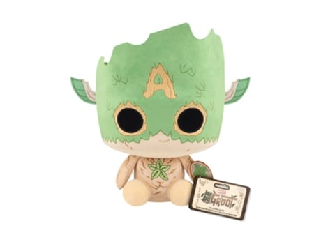 Figura Funko Groot Capitão América Marvel: 85ª Aniversário 7 Pop! Pelúcia SOMOS GROOT