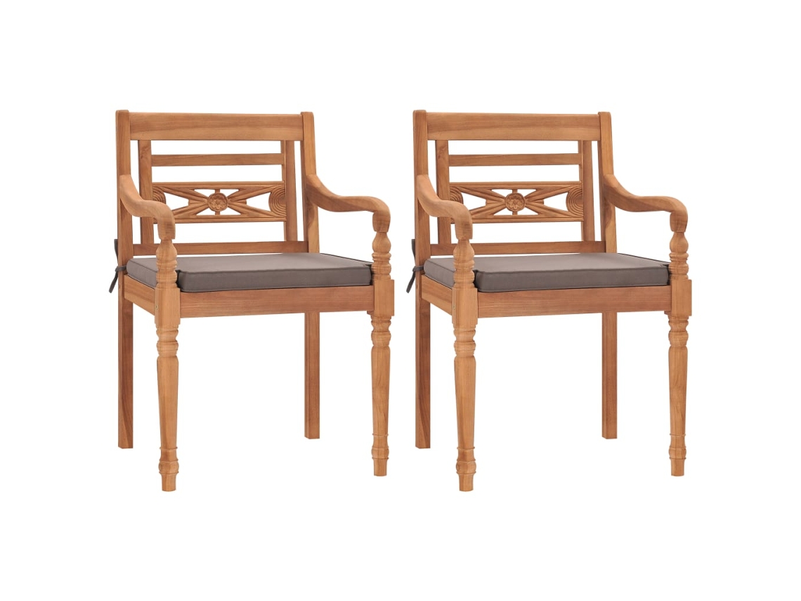 Garden Chair, Garden Chairs Vidaxl Cinzeto Teca (n/a)