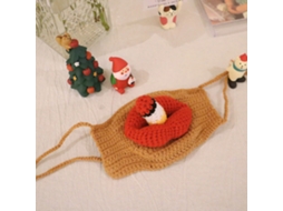 Funny Face Cover Large Red Lips Cigarette Adjustable Soft Knitted