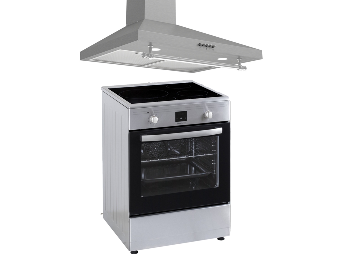 Pack Solthermic Combo Cozinha 60x60 Vti60 Inox Indução 60 Inox Exaustor