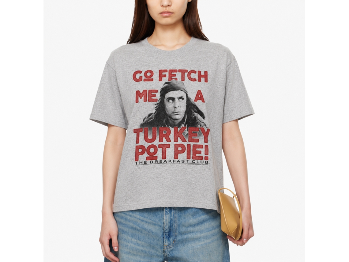 Rockinstone Breakfast Club Movie Pot Pie Heather Gray Adult T-shirt Size:m