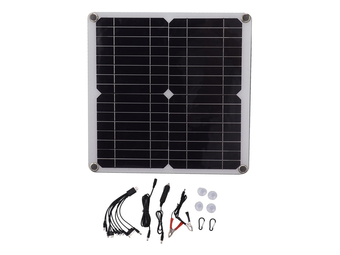 Painel Solar 12W 18V Monocristalino para Carro e Navio Primerox