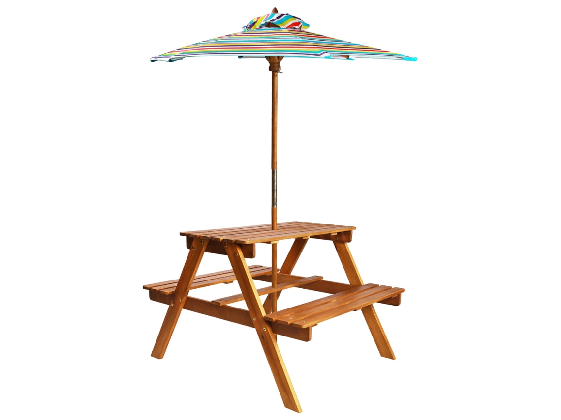 Kids Picnic Table, Kids Picnic Tables Vidaxl Marrom Madeira