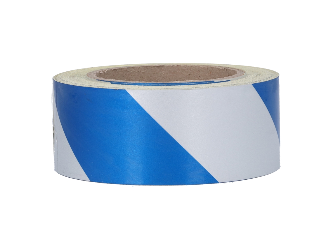 Safety Warning Tape Blue White Striped CHABERLU
