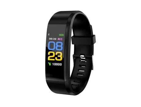 Relógio Conectado Smartwatch Marqueune Ip68 Pedômetro À Prova D'Água para Iphone Samsung Huawei Smartphone Mulheres Homens Preto LEMONBEST