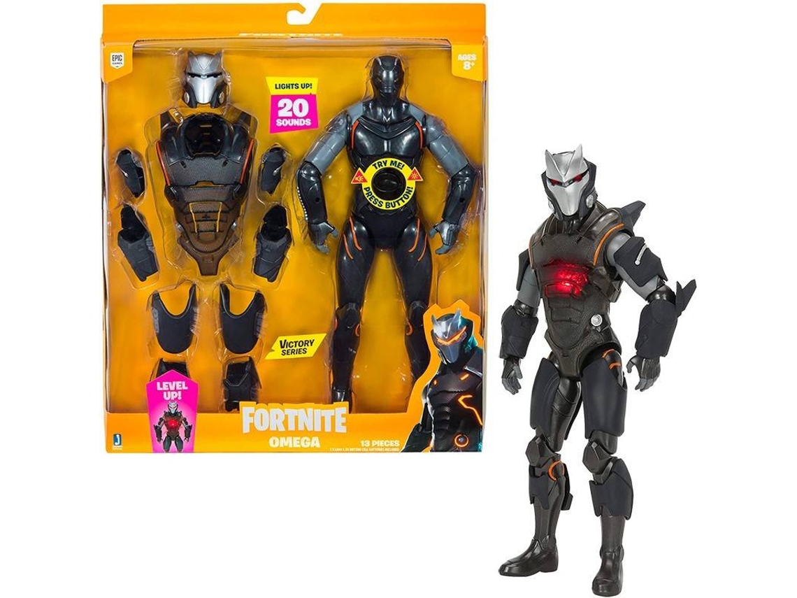Figura FORTNITE Omega Champion + Acessórios Luz e Som (30 cm)