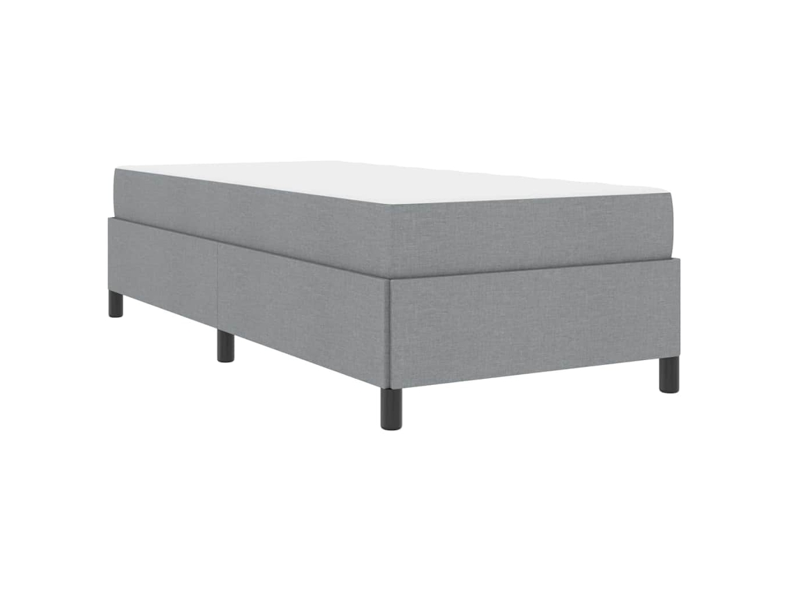 Conjunto 1 Cama Box Vidaxl Cinzento-claro Tecido (100 X 200 Cm)