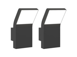 Outdoor Led Wall Light, Outdoor Led Wall Lights Vidaxl Preto Alumínio (n/a)