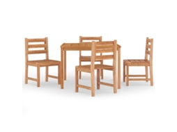 Conjunto de Jantar de 5 para Jardim Madeira de Teca Maciça MAISON EXCLUSIVE