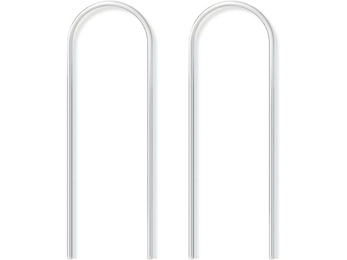 2 Unidades Treliça Em U Transparente De Plástico Para Plantas Trepadeiras, Suporte Para Jardim E Varanda, Prático E Reutilizável.