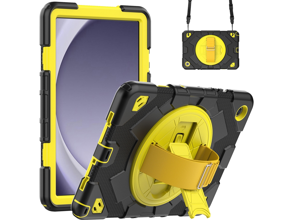 Capa Para Samsung Galaxy Tab S9/a11 De 11 Polegadas Preto/amarelo