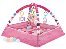 Tapete de Atividades com Bolas KIKKABOO Birds Pink