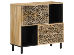 Side Cabinet, Side Cabinets Vidaxl Marrom Madeira