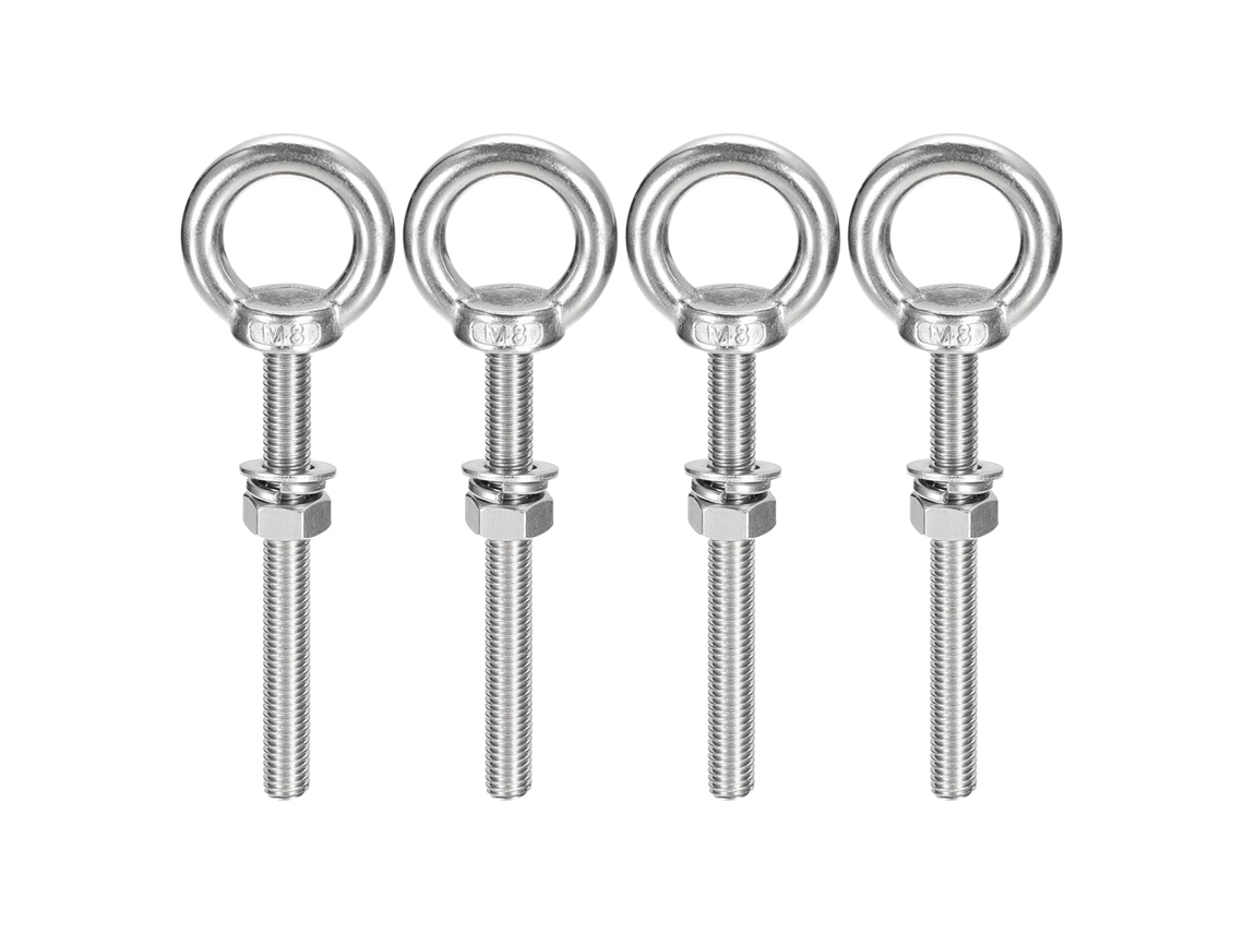 Parafuso de Olhal de Elevação M8x40mm em Aço Inoxidável 304 para Montagem CHABERLU