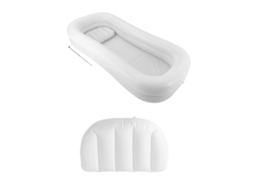 Sistema De Chuveiro, Banheira Inflável, Travesseiros De Conforto, Branco
