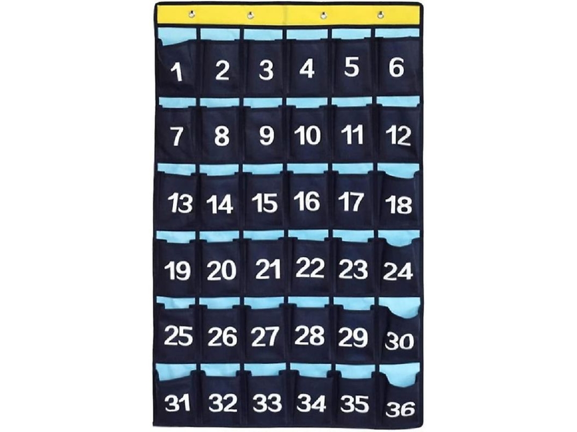 Organizador de classe com bolsos numerados para celulares, GMI, 36 bolsos
