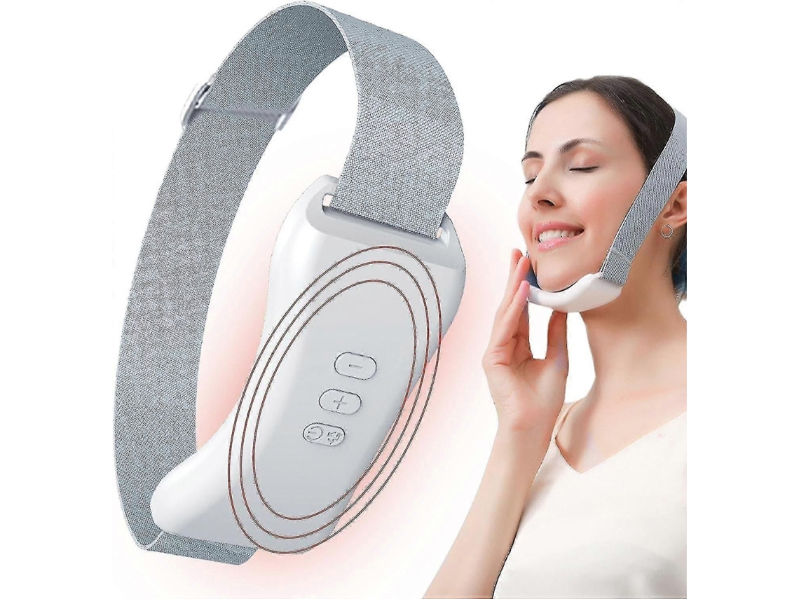 Massageador Facial Modelador em V, Aparelho de Massagem Ems com 9 Modos para Afinamento e Redução Rug as GOKOCO