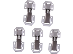 Conjunto De 5 Dobradiças Reforçadas Para Portas Armários, Em Aço