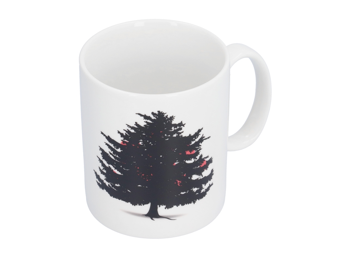 Caneca de cerâmica de Natal, árvores que mudam de cor LAXISCREED
