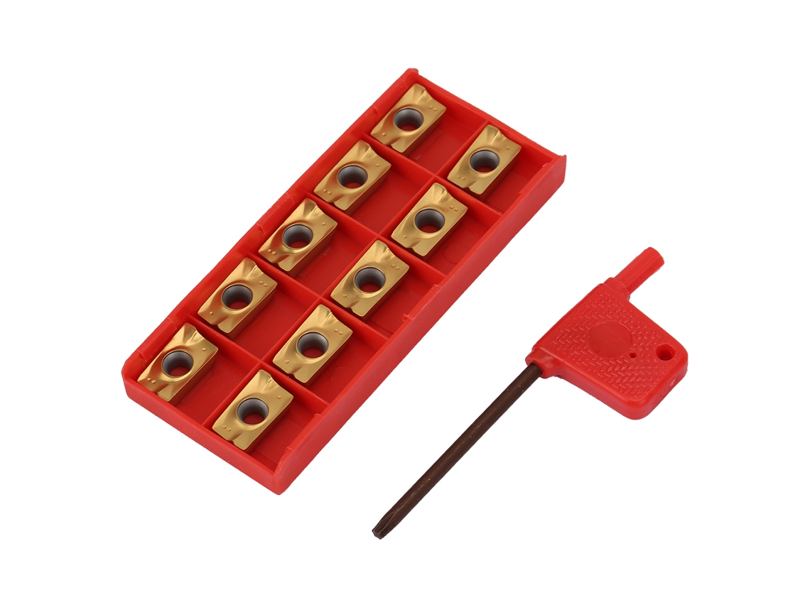 Laxiscreed 10 Peças De Inserts Apmt1604pder Dp5320 Para Fresagem E Torneamento Cnc
