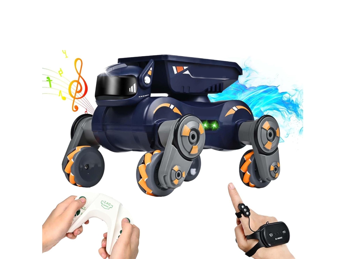Brinquedos De Cachorro Robô Para Meninos E Meninas, Carro De Controle Remoto, Carro Rc Recarregável, Brinquedo De Acrobacias Para Crianças (
