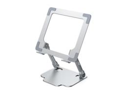 Lurelia Suporte Para Portátil Ajustável, Dobrável, Antiderrapante, Com Ventilação, Em Liga De Alumínio, Para 10 A 17 Polegadas, Compatível Com Tablet