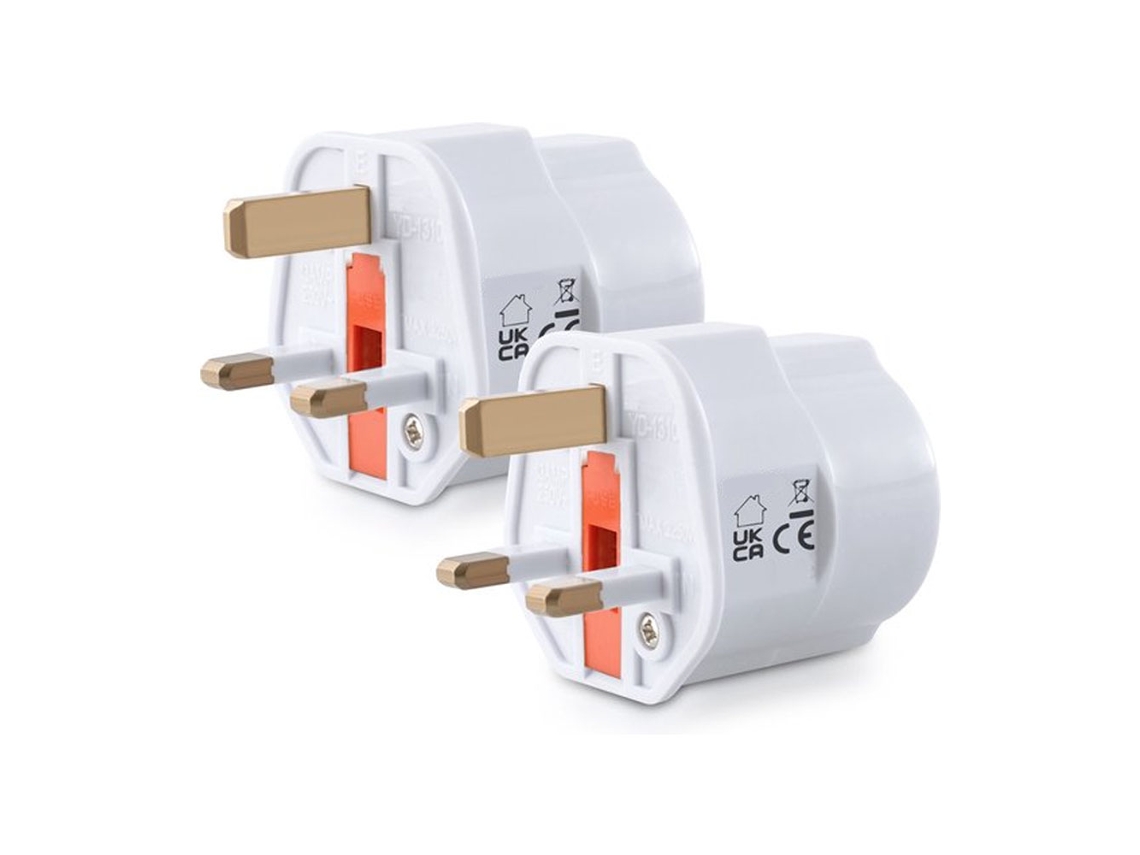 2x Adaptador De Tomada Viagem Tipo G, Perfeito Para Viagens Na Inglaterra, Malta, Singapura, Escócia, Hong Kong E Malásia